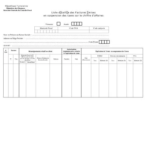 Aperçu du document L'Importance de la Gestion des Factures Émises en Suspension des Taxes — Démarches administratives