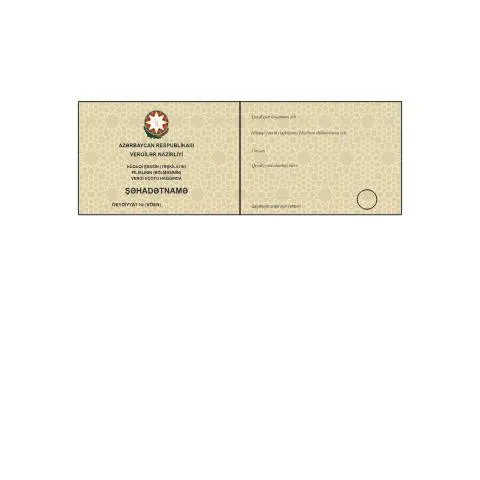Document preview: Şəhadətnamə Almaq Üçün Bilməli Olduğunuz Məlumatlar — İdarəetmə prosedurları (CERFA n°shehadetname_hsh)