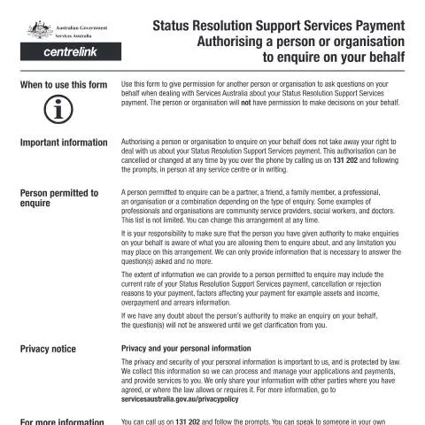 Document preview: Understanding SRSS Payment Authorization Process — Benefits & social aid (CERFA n°SU698)