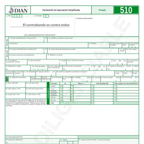 Vista previa del documento Aspectos Clave de la Declaración de Importación Simplificada F510-2012 — Trámites administrativos (CERFA n°F510-2012)