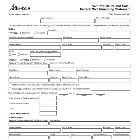 Document preview: Understanding the Writ of Seizure and Sale - Federal Writ Financing — Legal & justice (REG3409)