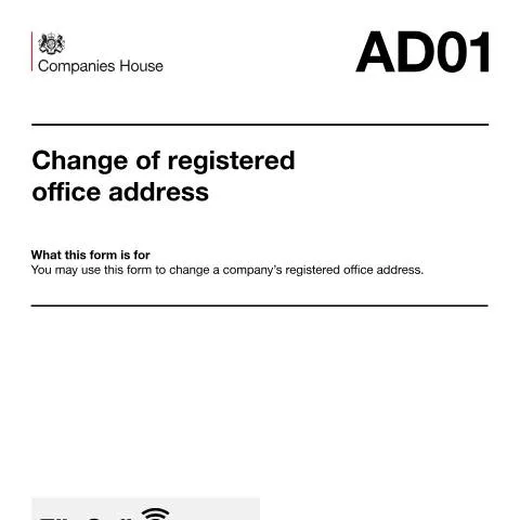 Document preview: Registered Office Changes for Companies in Liquidation or Restoration — Business