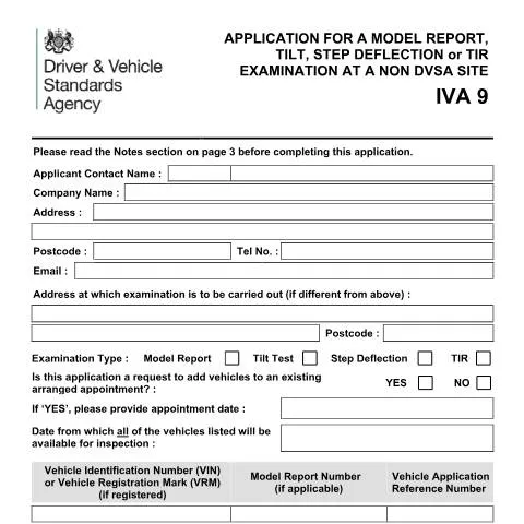 Document preview: How to Request On-Site Vehicle Approval Testing from DVSA — Vehicle & driving
