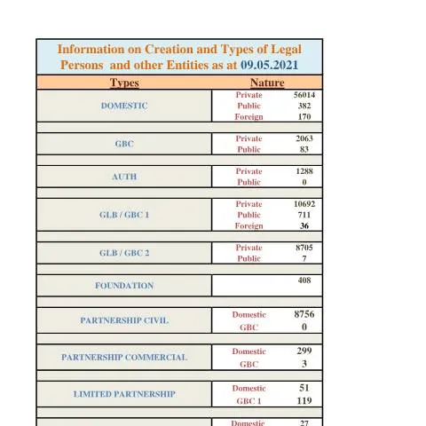 Document preview: Essential Insights from the 7 Website Incorp Stats Document — Government & admin (7-Website-Incorp-Stats-as-at-09-May-2021)