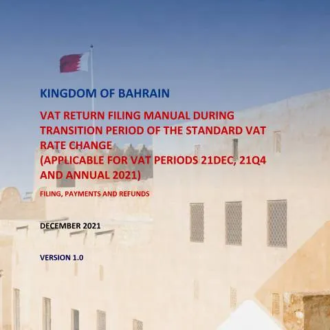 Document preview: دليل تقديم إقرار القيمة المضافة خلال المرحلة الانتقالية — الضرائب والمالية (CERFA n°VAT_Return_Filing_Manual_During_Transition_Period)