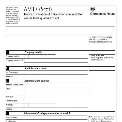 Document preview: The Importance of the AM17 (Scot) Notice in Scotland — Business