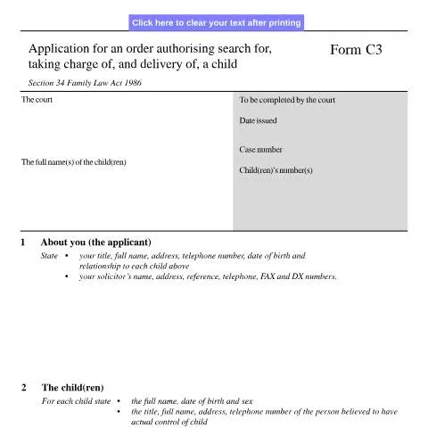 Document preview: Understanding Form C3 in Family Law Matters — Legal & justice