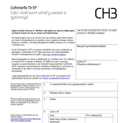 Document preview: HM Land Registry CH3 Form: Securing Maximum Mortgage Charges — Legal & justice
