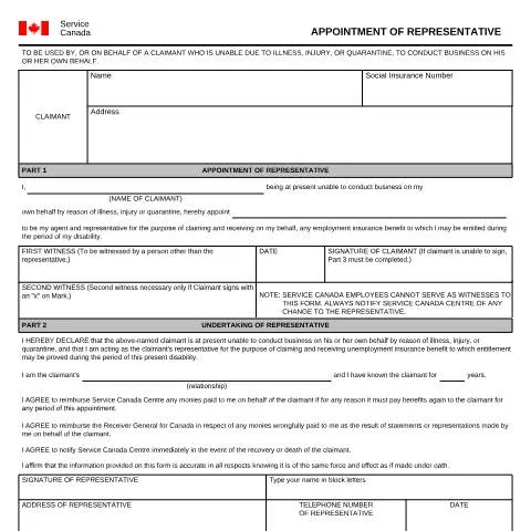 Document preview: Understanding the INS3280 Appointment of Representative Form — Work & employment (CERFA n°INS3280)