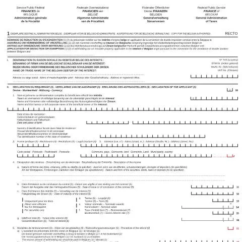 Aperçu du document Comprendre la demande de réduction du précompte mobilier 276 Int. — Impôts & fiscalité (CERFA n°167-276-int-nl-fr-de)