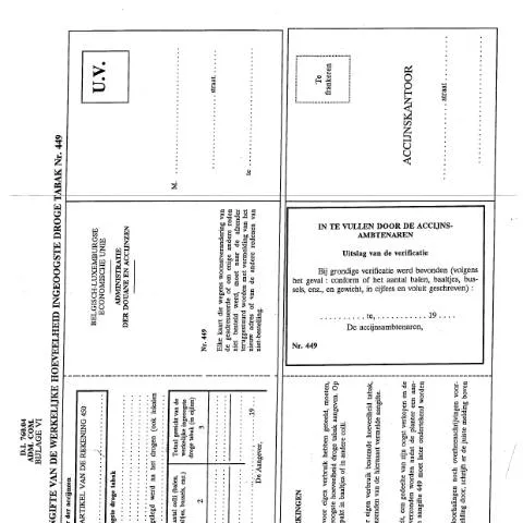 Aperçu du document Comprendre le formulaire n° 44 pour les producteurs de tabac — Démarches administratives (CERFA n°ACC_FORM_Aangifte-werkelijke-hoeveelheid-ingeoogste-droge-tabak-nr449-17-03-2017)