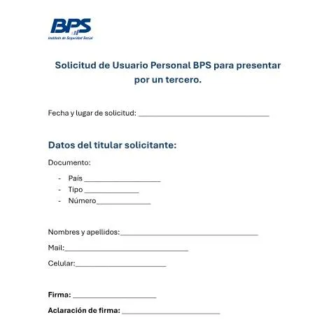 Vista previa del documento Accede a Servicios del BPS con un Tercero Autorizado — Trámites administrativos
