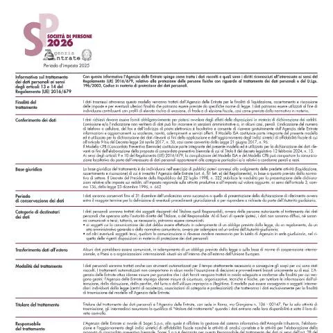 Anteprima documento Dichiarazione Redditi Società di Persone 2026: Guida Completa — Tasse e fisco (CERFA n°Redditi SP)