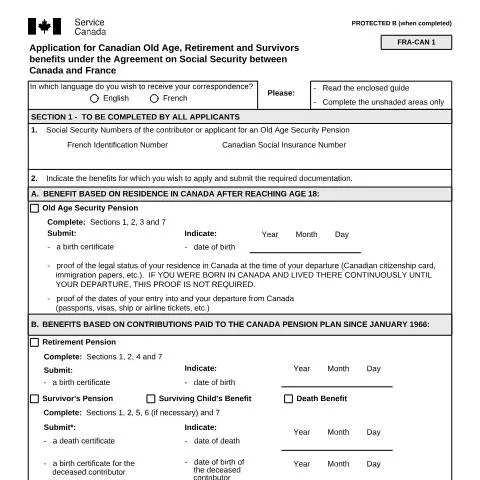 Document preview: Navigating the ISP5054 for Canadian Old Age Security — Retirement & pension (CERFA n°ISP5054-FRA)