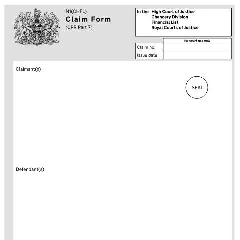 Document preview: Understanding the N1(CHFL) Claim Form in Financial Cases — Legal & justice