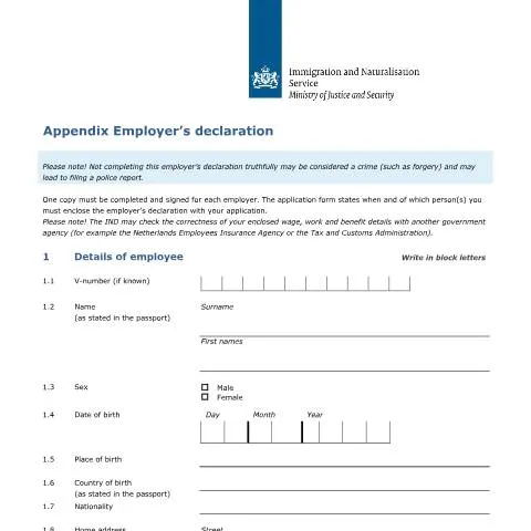 Documentvoorvertoning: Belang van de Appendix Werkgeversverklaring voor werkgevers en — Werk (CERFA n°7610)