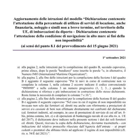 Anteprima documento Dichiarazioni di non imponibilità IVA su servizi di locazione e — Tasse e fisco