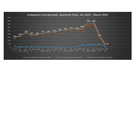 Document preview: Understanding the Companies Incorporated Stats from Jan 2021 to Mar — Government & admin (CERFA n°Companies-incorporated-Quarterly-Stats-Jan-2021-March-2025)