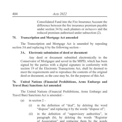 Document preview: Overview of the Mauritius Finance Act 2022 — Legal & justice (CERFA n°Extract-of-Finance-Act-2022)