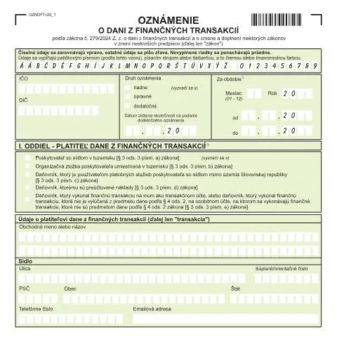 Document preview: Komplexný sprievodca k formuláru OZNDFTv26 pre podnikateľov — Administratívne úkony (CERFA n°OZNDFTv26)