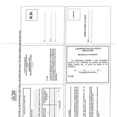 Aperçu du document Modèle de déclaration pour producteurs de tabac — Démarches administratives (CERFA n°ACC_FORM_Declaration de la quantite de tabac sec reelement recolte-2017-03-20)