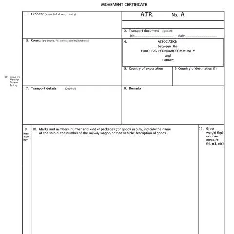 Document preview: Movement Certificate A.TR C1232: Your Gateway to Turkey Trade Benefits — Customs & trade