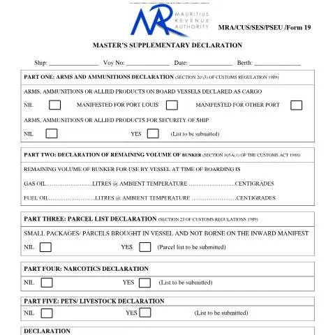 Document preview: Master Supplementary Declaration Form Overview — Taxes (Form11MasterSupplementaryDeclarationForm)