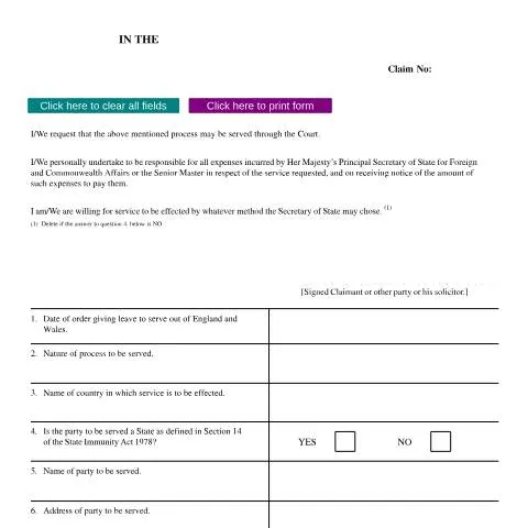 Document preview: How to Serve Legal Documents Internationally Using Form N224 — Legal & justice