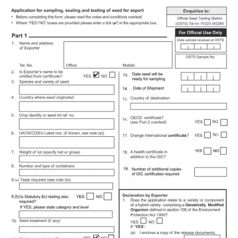 Document preview: Navigating the CERT 9 Seed Export Application Process — Government & admin