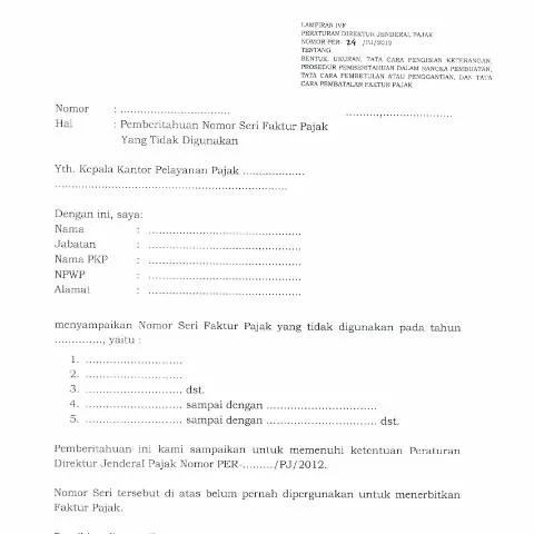 Document preview: Peran Penting Lampiran IVF PER-24/PJ/2012 dalam Administrasi Pajak — Pajak & perpajakan (CERFA n°ID-DJP-Lampiran-IVF-PER-24-PJ-2012)