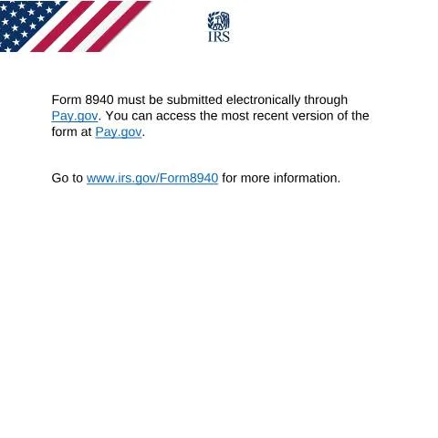 Document preview: The Role of IRS Form 8940 in Tax Exemptions — Taxes (CERFA n°8940)