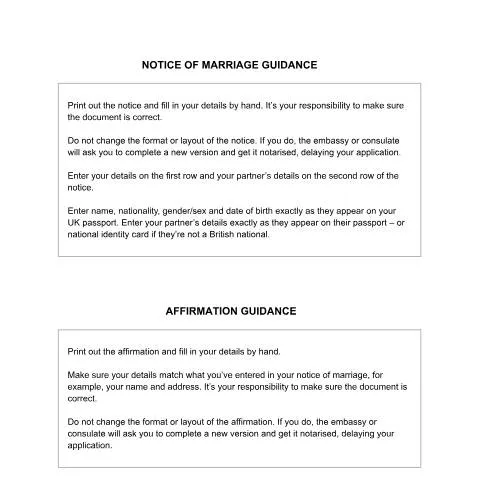 Document preview: Certificate of No Impediment for Marriage in Italy: UK Requirements — Civil status & identity