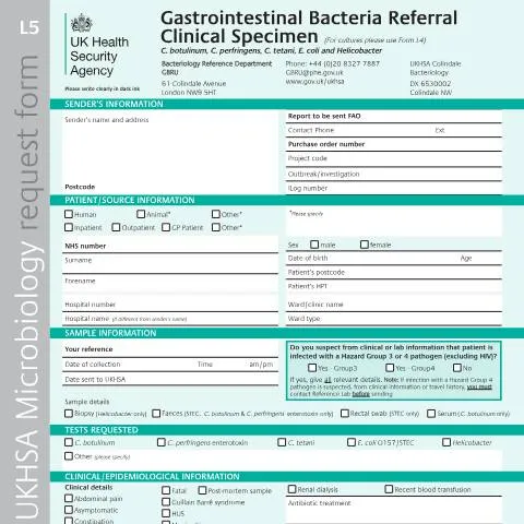 Document preview: Specialist Gastrointestinal Pathogen Testing: Clinical Referral — Health