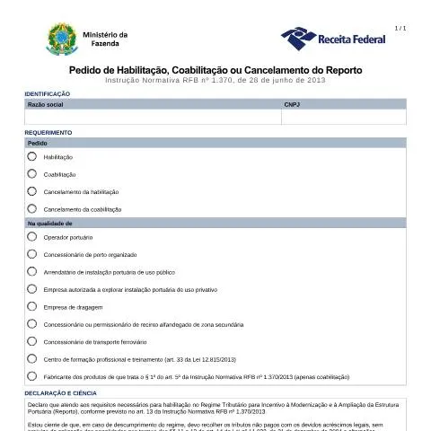 Pré-visualização do documento Como Realizar o Pedido de Habilitação no Reporto — Trâmites administrativos