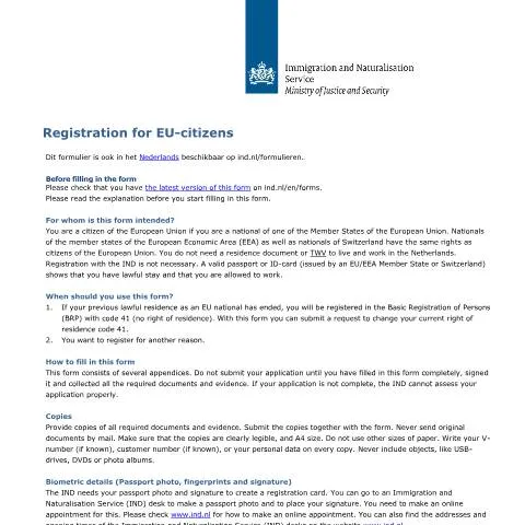 Documentvoorvertoning: Formulier 6021: Essentieel voor EU-burgers in Nederland — Immigratie & visa (CERFA n°6021)