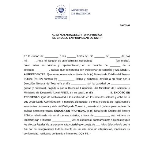Vista previa del documento La Relevancia del Formulario F-NCTP-04 en el Sector Financiero — Impuestos (CERFA n°F-NCTP-04)