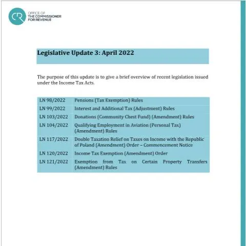 Document preview: Comprehensive Guide to Malta's 2022 Income Tax Update — Taxes (CERFA n°update-3---april-2022)