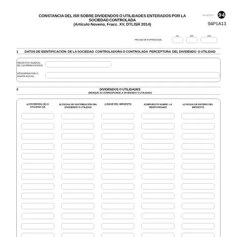 Vista previa del documento Importancia de la Constancia del ISR sobre utilidades en México — Impuestos (CERFA n°94)