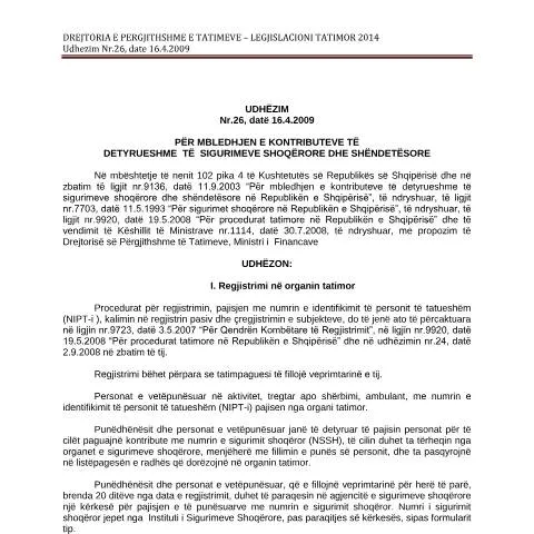 Document preview: Rëndësia e Legjislacionit Tatimor 2014 në Shqipëri — Tatime & fiskalitet
