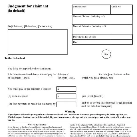 Document preview: County Court Default Judgment: When Silence Becomes Legal Defeat — Legal & justice