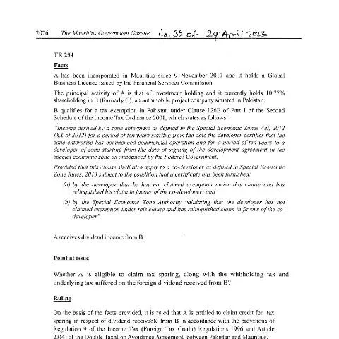 Document preview: Understanding the TR 254 Document in Tax Management — Government & admin (TR254)