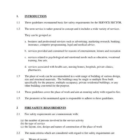 Document preview: Navigating the gf_service Document for Safety Standards — Government & admin (gf_service)