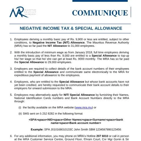 Document preview: Exploring the Benefits of Negative Income Tax & Special Allowance — Taxes (NIT260318)