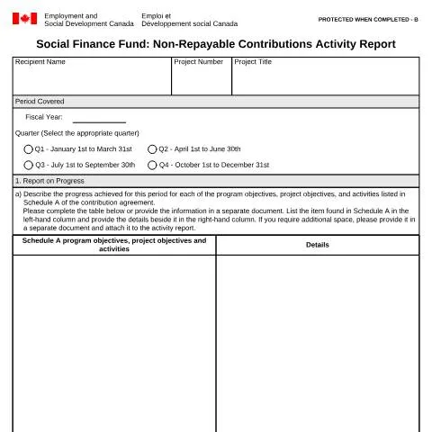 Document preview: Your Essential Guide to the Non-Repayable Contributions Activity — Work & employment (CERFA n°EMP5730)