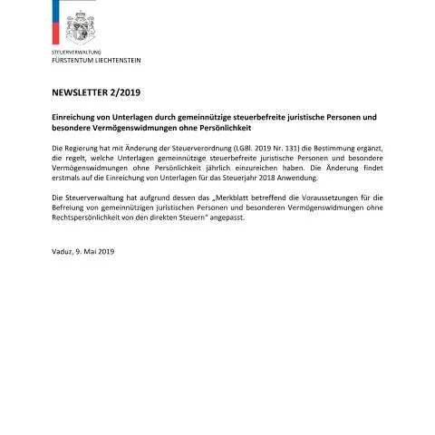 Dokumentvorschau: Einblicke in die STV-Newsletter 02/2019 — Behörden & Verwaltung (CERFA n°stv_newsletter)