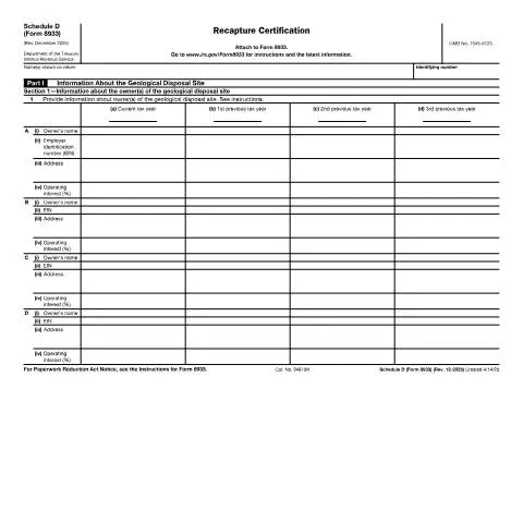 Document preview: A Comprehensive Guide to IRS Form 8933SD — Taxes (CERFA n°8933SD)