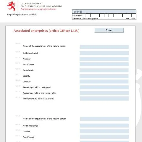 Aperçu du document Comprendre les entreprises associées selon l'article 164ter L.I.R. — Démarches administratives (CERFA n°ea-e)