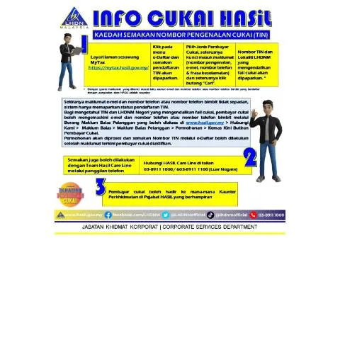 Document preview: Panduan Lengkap untuk Semak TIN Terdaftar di Malaysia — Proses pentadbiran (CERFA n°TA)