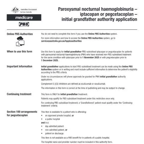 Document preview: Understanding the PB345 Form for PNH Patients — Health (CERFA n°PB345)