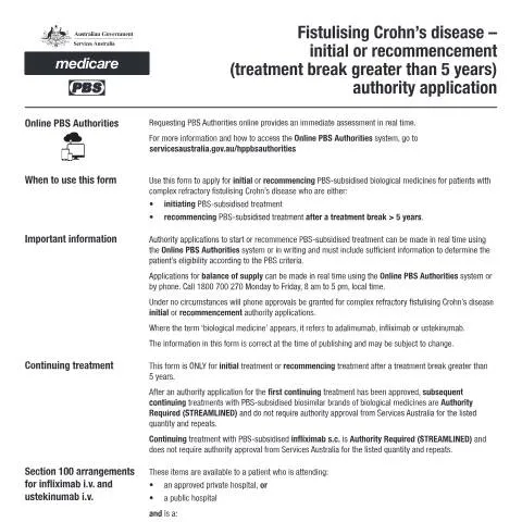 Document preview: Navigating the PB092 Form for Fistulising Crohn's Disease Treatment — Health (CERFA n°PB092)